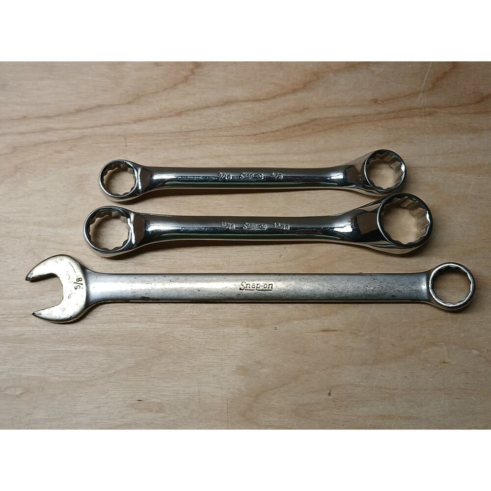Vintage SNAP ON Lot of 3 XS1820 XS2226 OEX20 Offset SAE Hand Tool USA Made